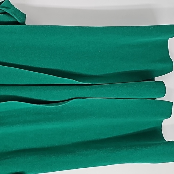 Ann Taylor Green Knee Length Duster Sweater w Rolled Sleeves+Side Slits - Picture 7 of 17